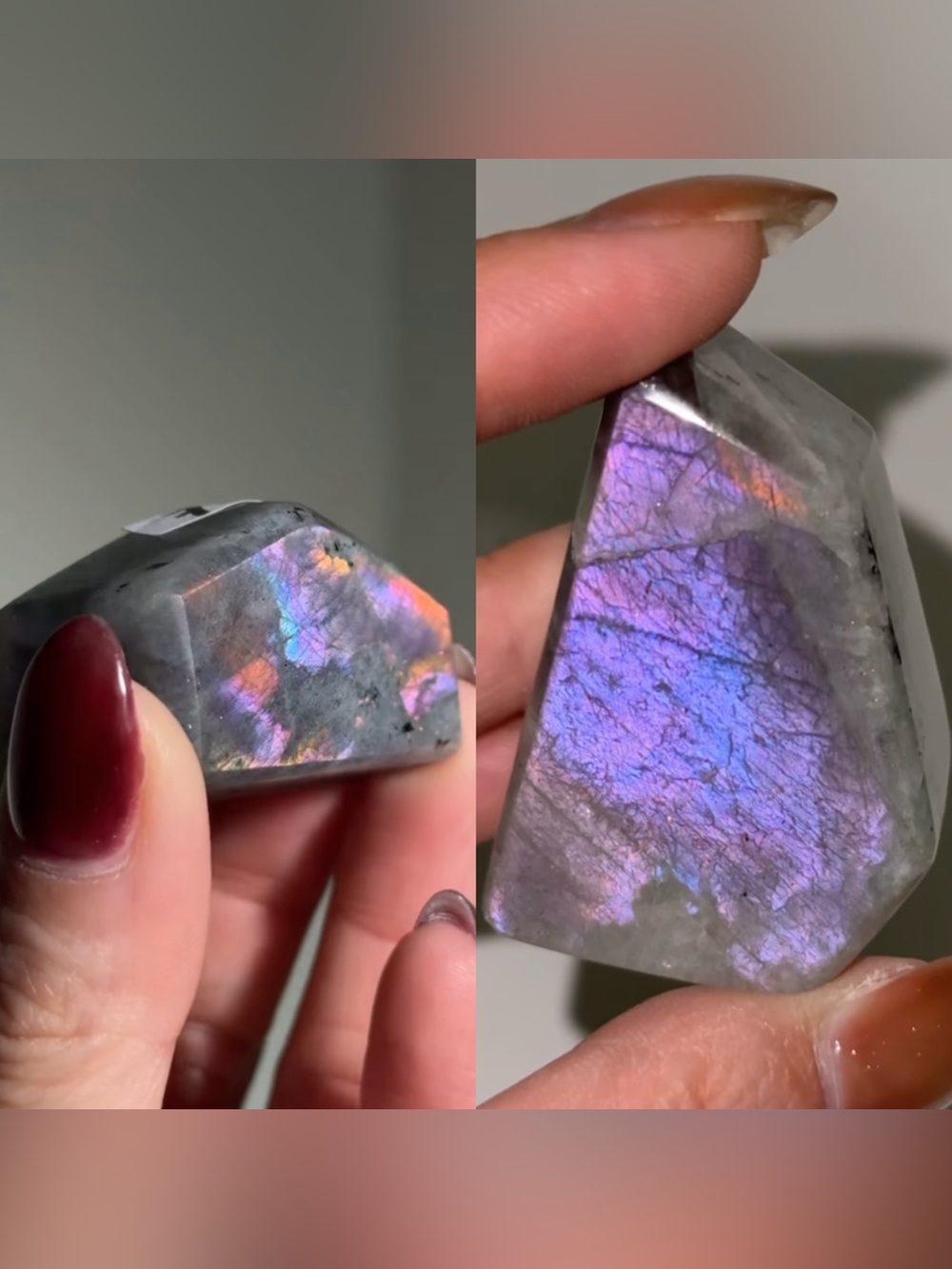 Set of TWO Labradorite Freeforms